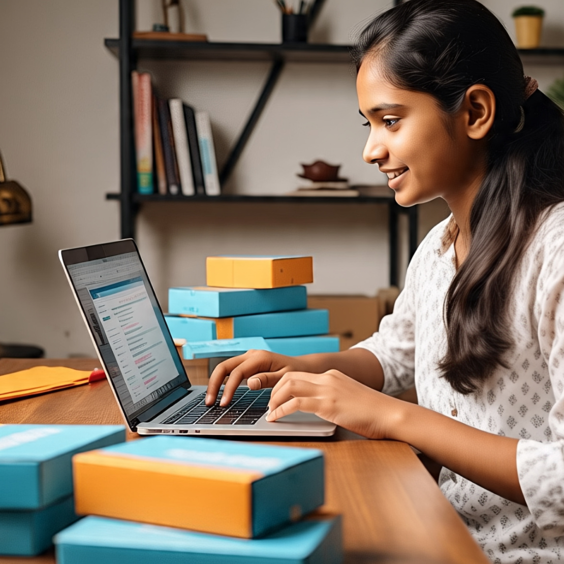 order management dashboard, Indian seller tracking orders, unified interface, order status tracking